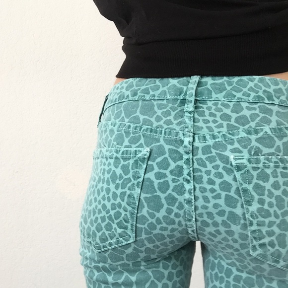 Blue leopard print Rich and Skinny jeans size 26 - Picture 1 of 8